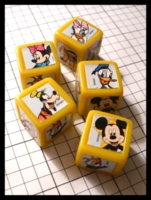 Dice : Dice - Game Dice - Yahtzee Disney Yellow 2